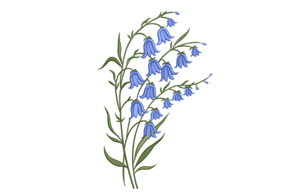 Bluebell Wildflower Embroidery Design Review