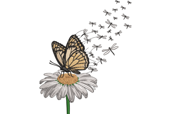 Butterfly and Daisy: A Delicate Touch for Handmade Gifts