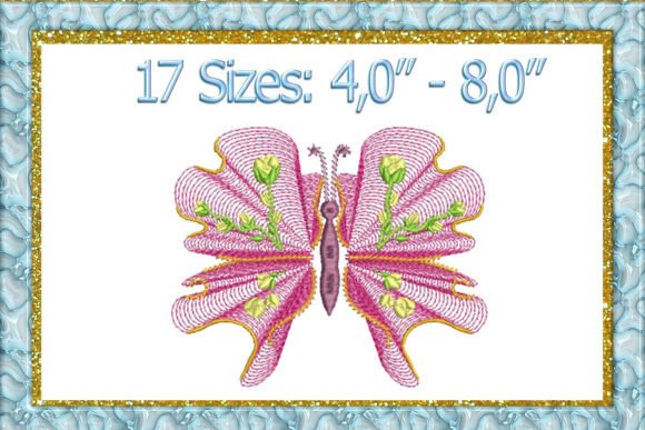 Butterfly Machine Embroidery Design: A Seasonal Charm for Holiday Crafts
