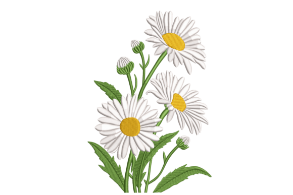 Daisy Stems β Fresh Spring: A Versatile Embroidery Design for Seasonal Gifting