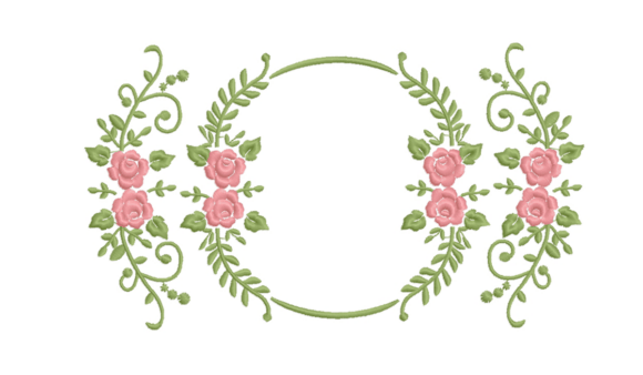 Floral Frame Embroidery Design Rose Review