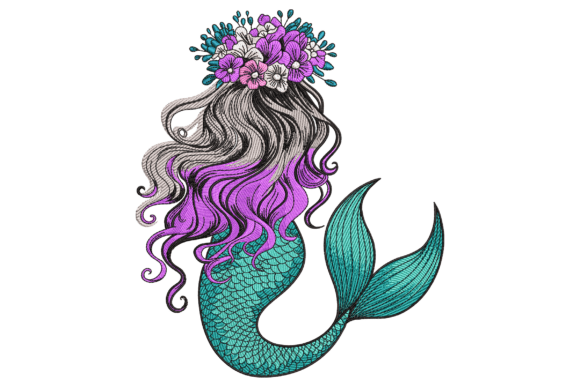 Floral Mermaid Embroidery Design Review