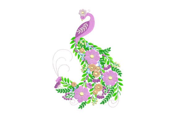 Floral Peacock Embroidery Design Review