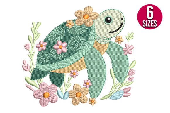 Floral Sea Turtle Embroidery Review for Etsy Sellers
