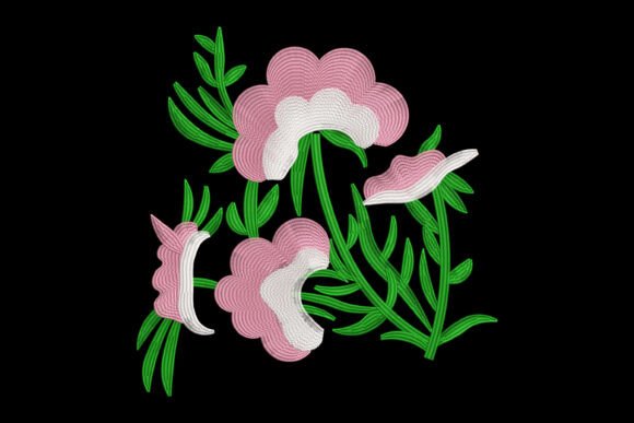 Pink Bell Flowers Embroidery for Etsy & Small Shop Success