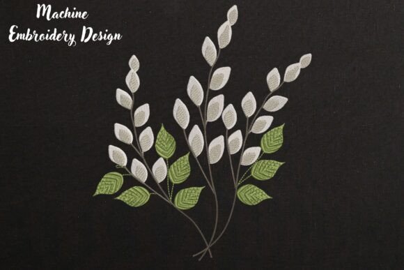 Spring Willow Branch on Black Review for Real Embroidery Projects